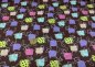 Preview: Comic Farm cotton brown fabric with animals in various sizes